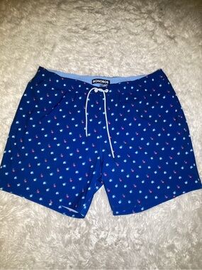 Bonobos men’s Blue Star-Print Swim Board Shorts size XL